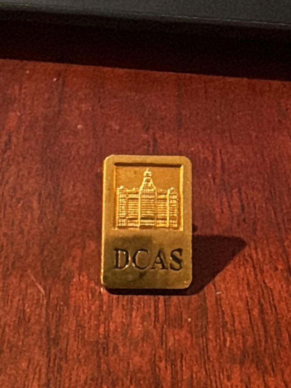 NYC DCAS Gold-Tone Lapel Pin